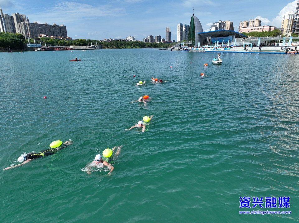 组图｜第二届东江湖“夏日冬泳”挑战赛开赛