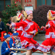 回龙山上“团结花”开