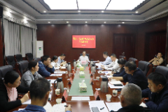 杨理诚主持召开灾后群众过渡安置工作调度会