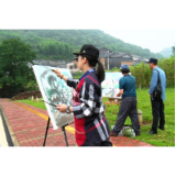 郴州书画家来资兴采风 