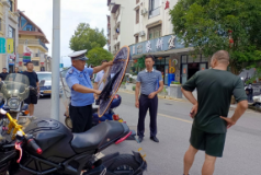 白廊镇持续开展交通安全整治行动