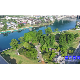 当好东道主 办好旅发会丨王家庄绿地公园：花海绿荫映江景 春日休闲新去处