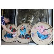 民间画家李志祥簸箕作画，画了些啥呢？
