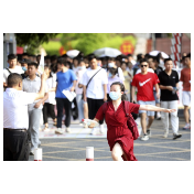 2021年资兴高考第一天，心情写在脸上