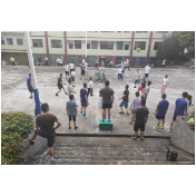 清江镇举行干部职工气排球赛