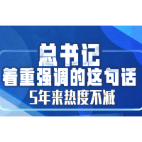（学习进行时）总书记着重强调的这句话，5年来热度不减