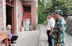 滁口镇开展抗战老兵及家属走访慰问活动
