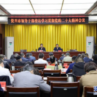 我市传达学习贯彻党的二十大精神：用实干实绩推动党的二十大精神在资兴落地见效