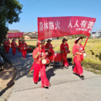 蓼江镇腰鼓队助力森林防灭火宣传 