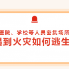 医院、学校等人员密集场所，遇到火灾如何逃生？