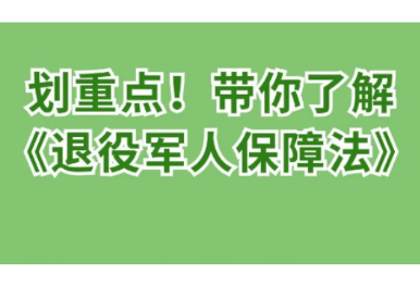 划重点，带你了解《退役军人保障法》→
