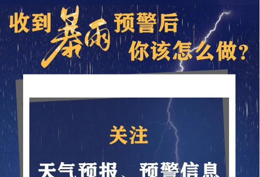 @所有人，收到暴雨预警后怎么做？