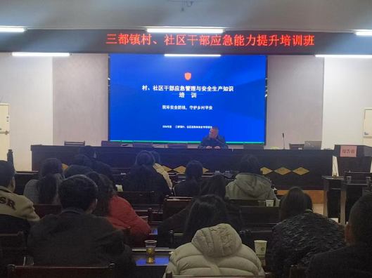 三都镇举办2026年度村（社区）干部应急管理与安全生产专题培训