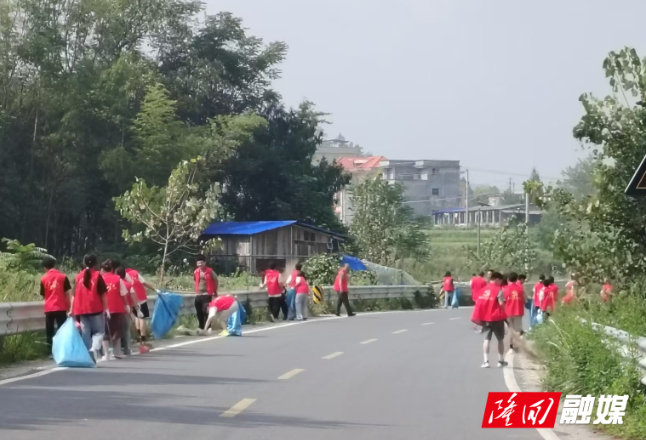 西洋江镇：干群携手净家园 喜迎国庆展新颜