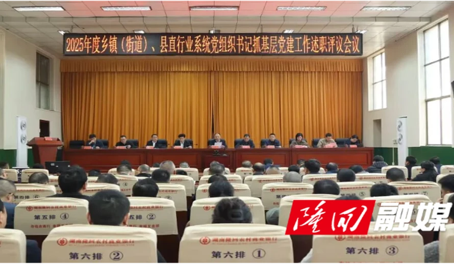 隆回县召开2025年度乡镇（街道）和县直行业系统党（工）委书记抓基层党建工作述职评议会议