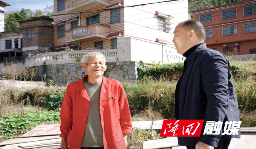 刘厚见到荷香桥镇暗访乡村振兴和营改工作