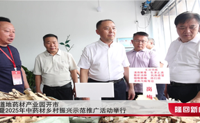 道地药材产业园开市暨2025年中药材乡村振兴示范推广活动举行
