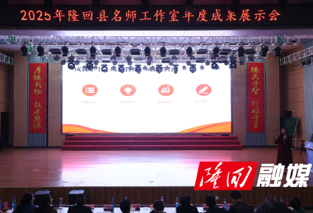 隆回县举办2025年度名师工作室年终考核成果汇报活动