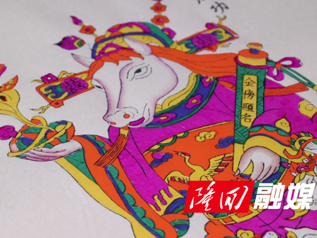 滩头木版年画马年新作登场 非遗古韵贺新春