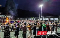 篝火燃动山乡夜 小沙江民俗篝火晚会擦亮花瑶文旅名片
