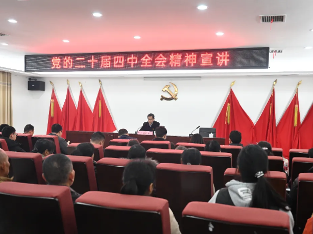 邹志超在大冲村开展党的二十届四中全会精神宣讲活动