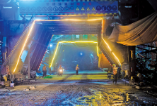 金阳大道三期项目——道吾山隧道平均每天掘进12米