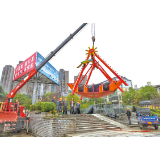 游乐设施撤离城市广场