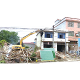 沿溪镇一栋存在安全隐患经营性自建房被依法拆除