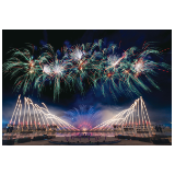 2025年周末焰火秀圆满收官，微烟无硫烟花闪耀夜空