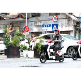 浏阳公共电单车“上新”智能头盔更卫生更安全