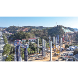 段家铺大桥进度过半 立柱皆有“身份证”