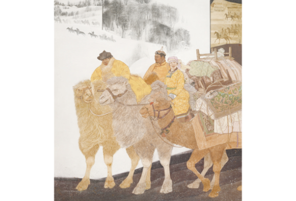 浏阳画家父女作品双双入国展