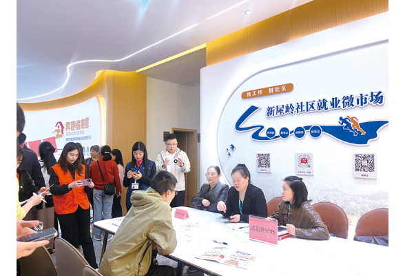 集里街道新屋岭社区“三送”进社区暨专场招聘活动举行