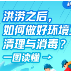 科普动起来｜洪涝之后，如何做好环境卫生清理与消毒？一图读懂→