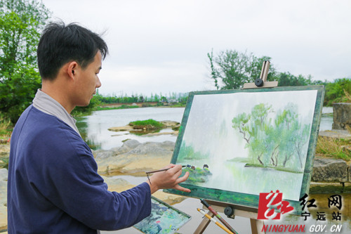 宁远：珍爱地球  宁远画者用笔描绘家园2_副本500.jpg