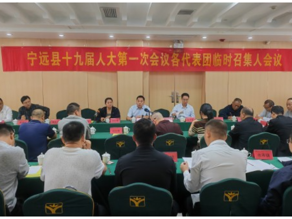 【聚焦两会】宁远县第十九届人民代表大会第一次会议召开各代表团临时召集人和筹备工作组各组分管领导及组长会议