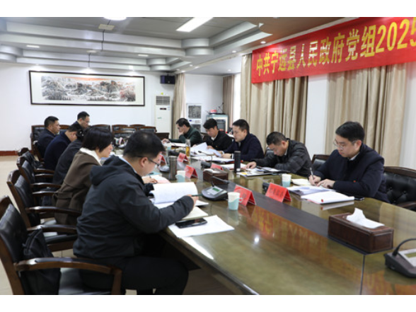 宁远县政府党组召开2025年度民主生活会