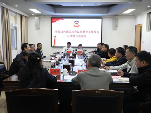 市政协六届五次会议常委会工作报告征求意见座谈会在宁远召开