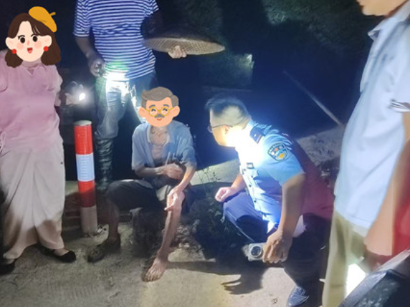 宁远警方连夜搜救助八旬老人平安归家