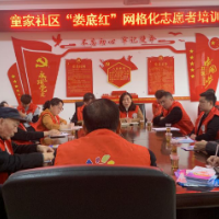 童家社区提升“娄底红”志愿服务水平，全面推进社区网格精细化管理