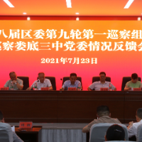 区委第一巡察组向娄底三中党委反馈巡察情况