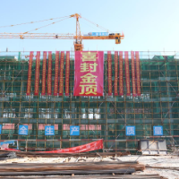 娄底二小教学楼改扩建工程主体结构顺利封顶