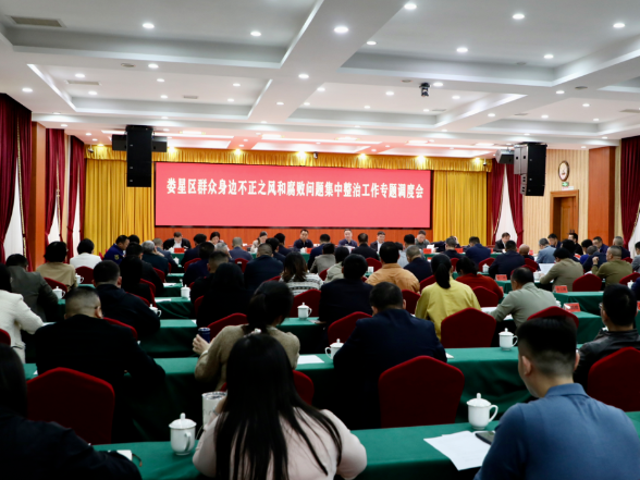 李彦文主持召开全区群众身边不正之风和腐败问题集中整治工作专题调度会