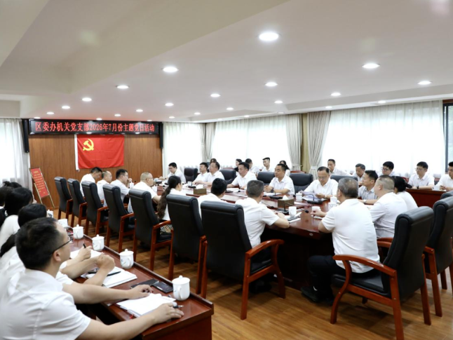 刘迟辉参加区委办机关党支部主题党日活动
