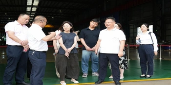 常州天宁高新区来娄星产业发展中心高溪工业园考察交流