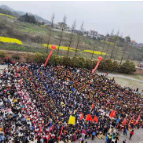 娄底二中共同体8所学校联合组织开展初三励志远足暨中考誓师活动