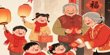 AI年俗海报丨正月初一 拜大年