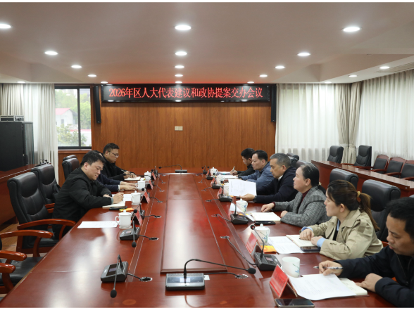 2026年区人大代表建议和政协提案交办会召开