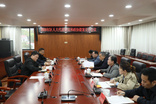 2026年区人大代表建议和政协提案交办会召开