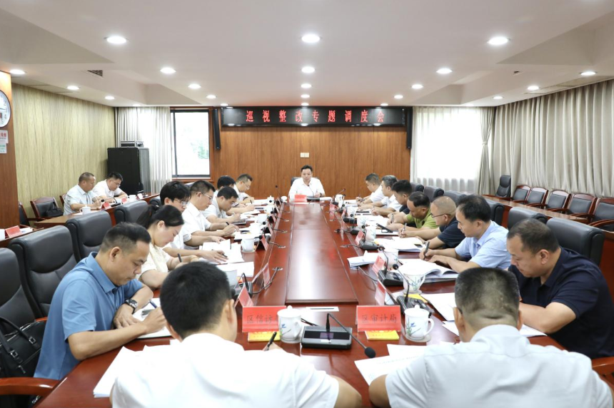 刘迟辉主持召开巡视整改专题调度会
